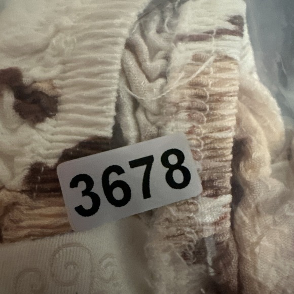 Knox Rose Top Shirt Womens XL Beige Floral Ruffle Boho Off Shoulder Festival - Picture 13 of 13